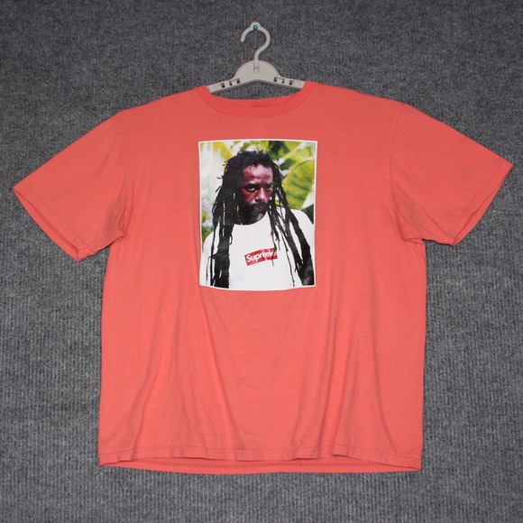 Supreme Other - Buju Banton Supreme Graphic T Shirt Coral XL Skater Retro Collection‎ Y2K